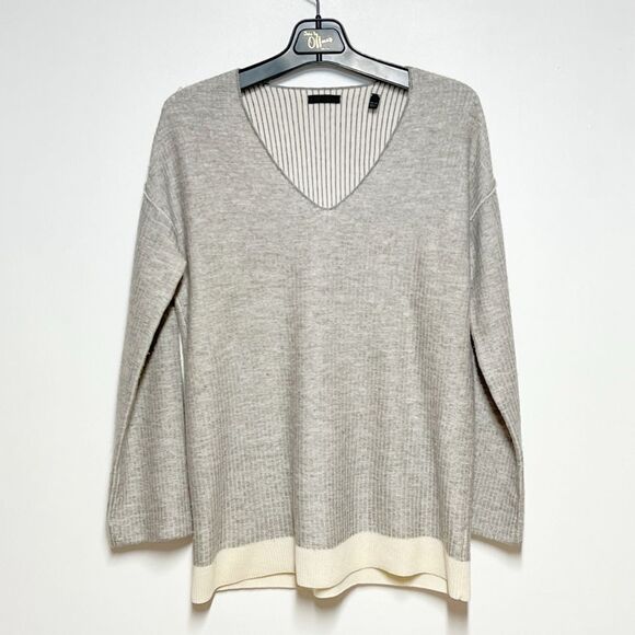 ATM Anthony Thomas Melillo Wool Cashmere Blend Grey Sweater Oversized XS - Picture 1 of 3